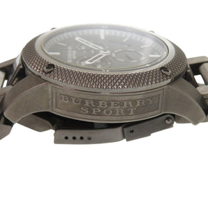 バーバリー スポーツ BU7716 クロノグラフ SS ブラウン クオーツ 腕時計 1740【中古】BURBERRY