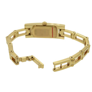 グッチ 3900L SS ブラック ゴールド 黒文字盤 クオーツ 腕時計 1744【中古】GUCCI