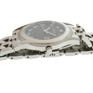 美品 グッチ 5500M Gクラス デイト SS ブラック シルバー 黒文字盤 クオーツ 腕時計 1748【中古】GUCCI