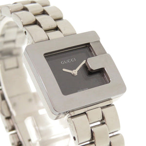 グッチ 3600L SS ブラック シルバー 黒文字盤 クオーツ 腕時計 1749【中古】GUCCI