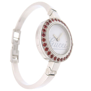 グッチ ガーネット 105 クオーツ 腕時計 SS シルバー 1753【中古】GUCCI レディース