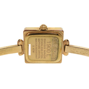 グッチ 1900L SS ブラック ピンクゴールド 黒文字盤 クオーツ 腕時計 1759【中古】GUCCI