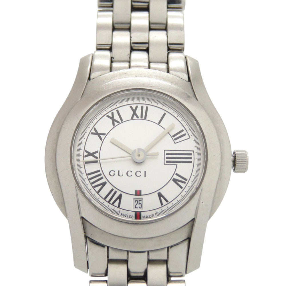 グッチ 5500L SS シルバー クオーツ 腕時計 1761【中古】GUCCI