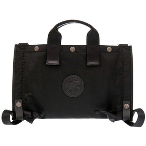 新品同様 ハンティングワールド ナイロン ブラック ハンドバッグ 黒 1772【中古】HUNTING WORLD