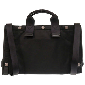 新品同様 ハンティングワールド ナイロン ブラック ハンドバッグ 黒 1772【中古】HUNTING WORLD