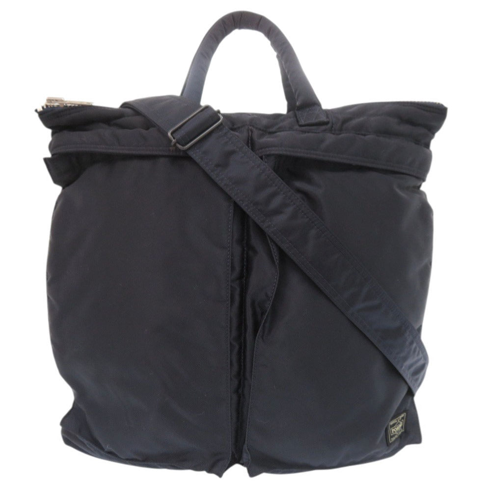 美品 吉田カバン PORTER ポーター TANKER タンカー HELMET BAG ヘルメットバッグ ナイロン ネイビー 2WAY ショルダー トートバッグ 1786【中古】YOSHIDA & CO., LTD.