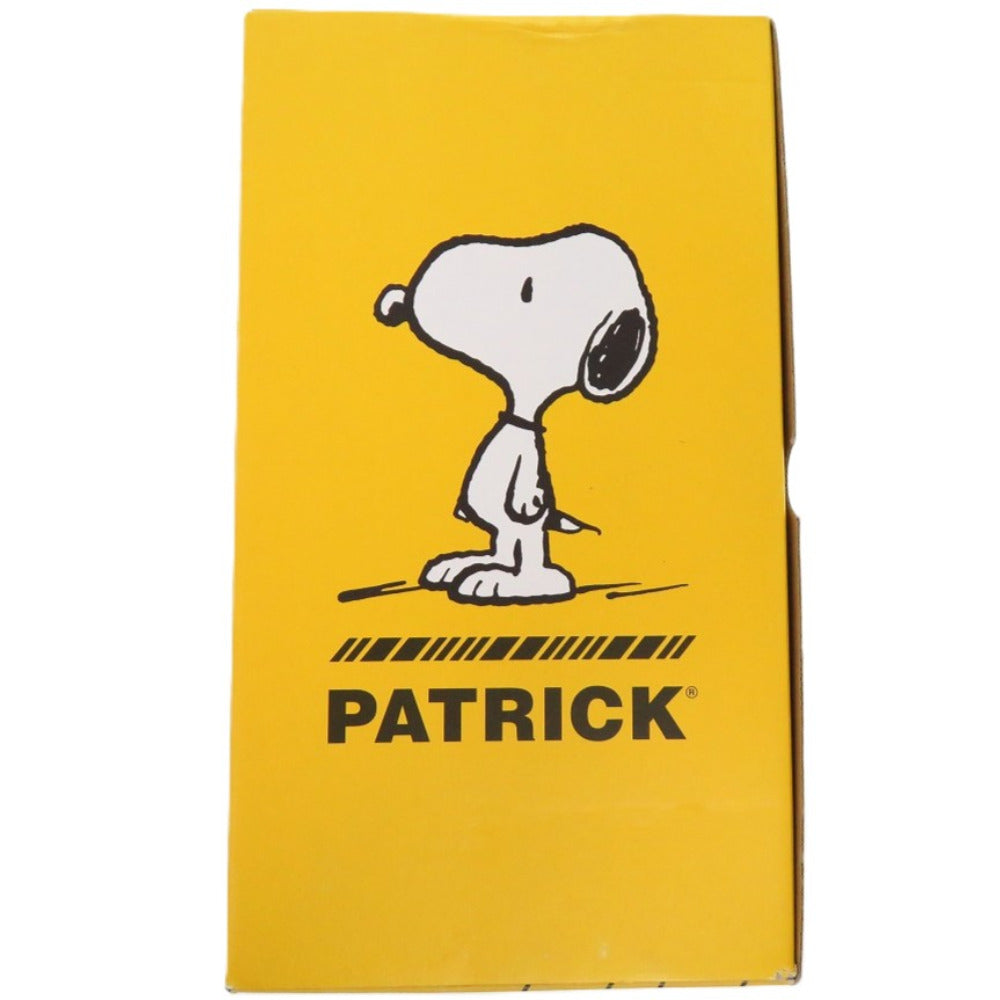 未使用品 パトリック SNOOPY-M スヌーピー マラソン 723001 ポリエステル ベロア ブラック 黒 スニーカー サイズ23cm 1799【中古】PATRICK