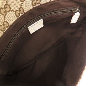 美品 グッチ GGキャンバス 146304 ベージュ ボディバッグ ウエストバッグ 1812【中古】GUCCI
