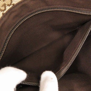 美品 グッチ GGキャンバス 146304 ベージュ ボディバッグ ウエストバッグ 1812【中古】GUCCI