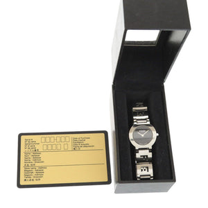 フェンディ 3050L SS ブラック シルバー 黒文字盤 クオーツ 腕時計 1816【中古】FENDI