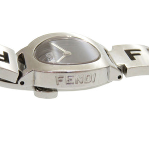 フェンディ 3050L SS ブラック シルバー 黒文字盤 クオーツ 腕時計 1816【中古】FENDI