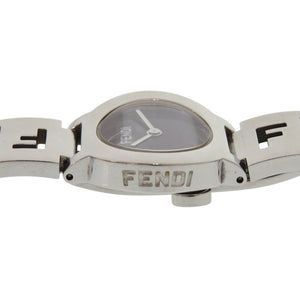 フェンディ 3050L SS ブラック シルバー クオーツ 腕時計 黒文字盤 1817【中古】FENDI