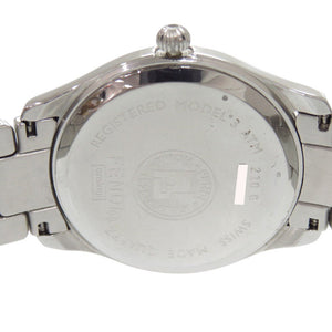 フェンディ 210G SS ブラック 黒文字盤 シルバー クオーツ 腕時計 1818【中古】FENDI