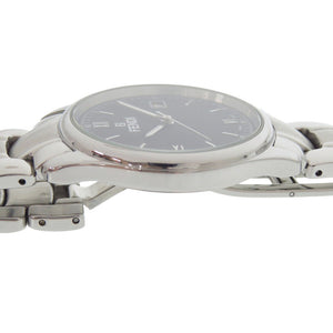 フェンディ 210G SS ブラック 黒文字盤 シルバー クオーツ 腕時計 1818【中古】FENDI