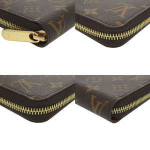 未使用 ルイ ヴィトン ラウンドファスナー ジッピーウォレット モノグラム M42616 長財布 LV 0017【中古】LOUIS VUITTON
