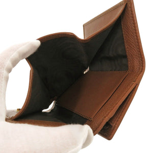 新品同様 グッチ ダイアナ ミディアム 658633 レザー バンブー ブラウン 三つ折り財布 0028【中古】GUCCI