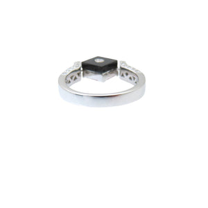 美品 ルビー1.16ct / ダイヤ0.32ct K18WG リング 約12号 指輪 ホワイトゴールド/ダイヤモンド / オニキス 12号 ジュエリー 0039【中古】レディース
