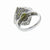 美品 クリソベル キャツアイ 5.09ct / バケットダイヤ 1.36ct Pt900 リング 約9.5号 指輪 ダイヤモンド ジュエリー 0043【中古】レディース