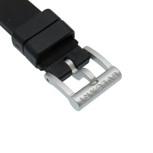 美品 ブルガリ アルミニウム デイト AL29TA クオーツ 腕時計 アルミ/ラバー シルバー 0047【中古】BVLGARI レディース