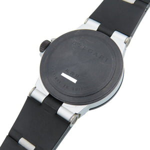 美品 ブルガリ アルミニウム デイト AL29TA クオーツ 腕時計 アルミ/ラバー シルバー 0047【中古】BVLGARI レディース