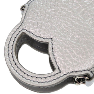 新品同様 ティファニー リターントゥティファニー トートバッグ レザー シルバー 銀 マイクロトート 0059【中古】TIFFANY&Co.