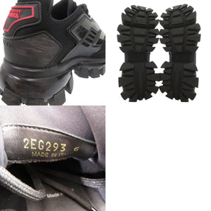 美品 プラダ クラウドバスト サンダー スニーカー 2EG293 ラバー ブラク 0060【中古】PRADA