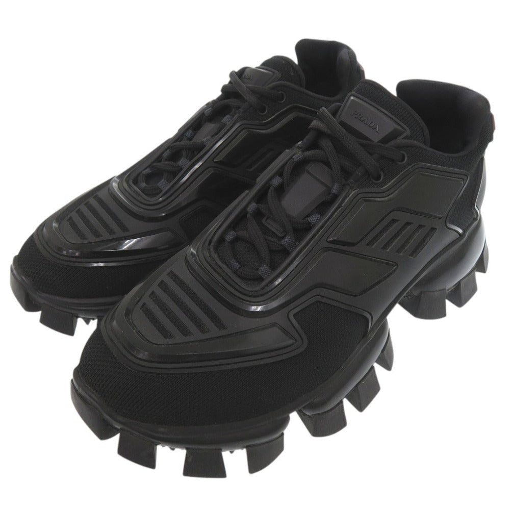 美品 プラダ クラウドバスト サンダー スニーカー 2EG293 ラバー ブラク 0060【中古】PRADA