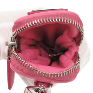 美品 プラダ レザー ピンク ミニ ポーチ 0063【中古】PRADA
