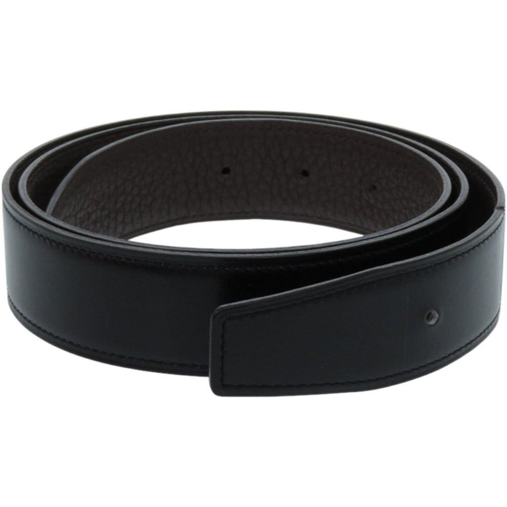 新品同様 エルメス 替えベルト レザー サイズ90 ブラック U刻印 黒 ベルト 0064【中古】HERMES