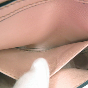 美品 フェンディ ナノバゲットチャーム チェーンショルダー ポーチ ミニポシェット メタリック レザー ピンクゴールド 0070【中古】FENDI