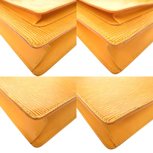ベタ無し 新品同様 ルイ ヴィトン モンソー エピ タッシリイエロー M52129 2WAYハンドバッグ 黄 LV 0075 【中古】 LOUIS VUITTON