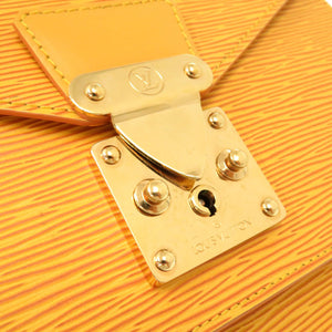 ベタ無し 新品同様 ルイ ヴィトン モンソー エピ タッシリイエロー M52129 2WAYハンドバッグ 黄 LV 0075 【中古】 LOUIS VUITTON