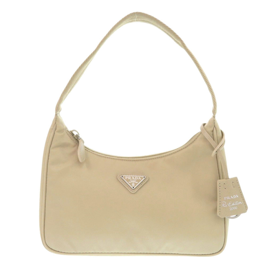 新品同様 プラダ Re-Edition 2000 Re-Nylon ミニバッグ 1NE515 Desert デゼルト ナイロン ハンドバッグ ベージュ 0100【中古】PRADA