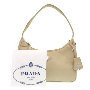 新品同様 プラダ Re-Edition 2000 Re-Nylon ミニバッグ 1NE515 Desert デゼルト ナイロン ハンドバッグ ベージュ 0100【中古】PRADA