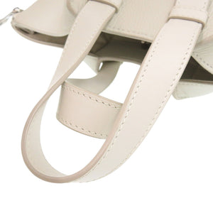 新品同様 ロエベ 2WAY HAMMOCK COMPACT A538H13X03 レザー ホワイト ハンドバッグ 白 0110【中古】LOEWE