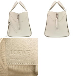 新品同様 ロエベ 2WAY HAMMOCK COMPACT A538H13X03 レザー ホワイト ハンドバッグ 白 0110【中古】LOEWE