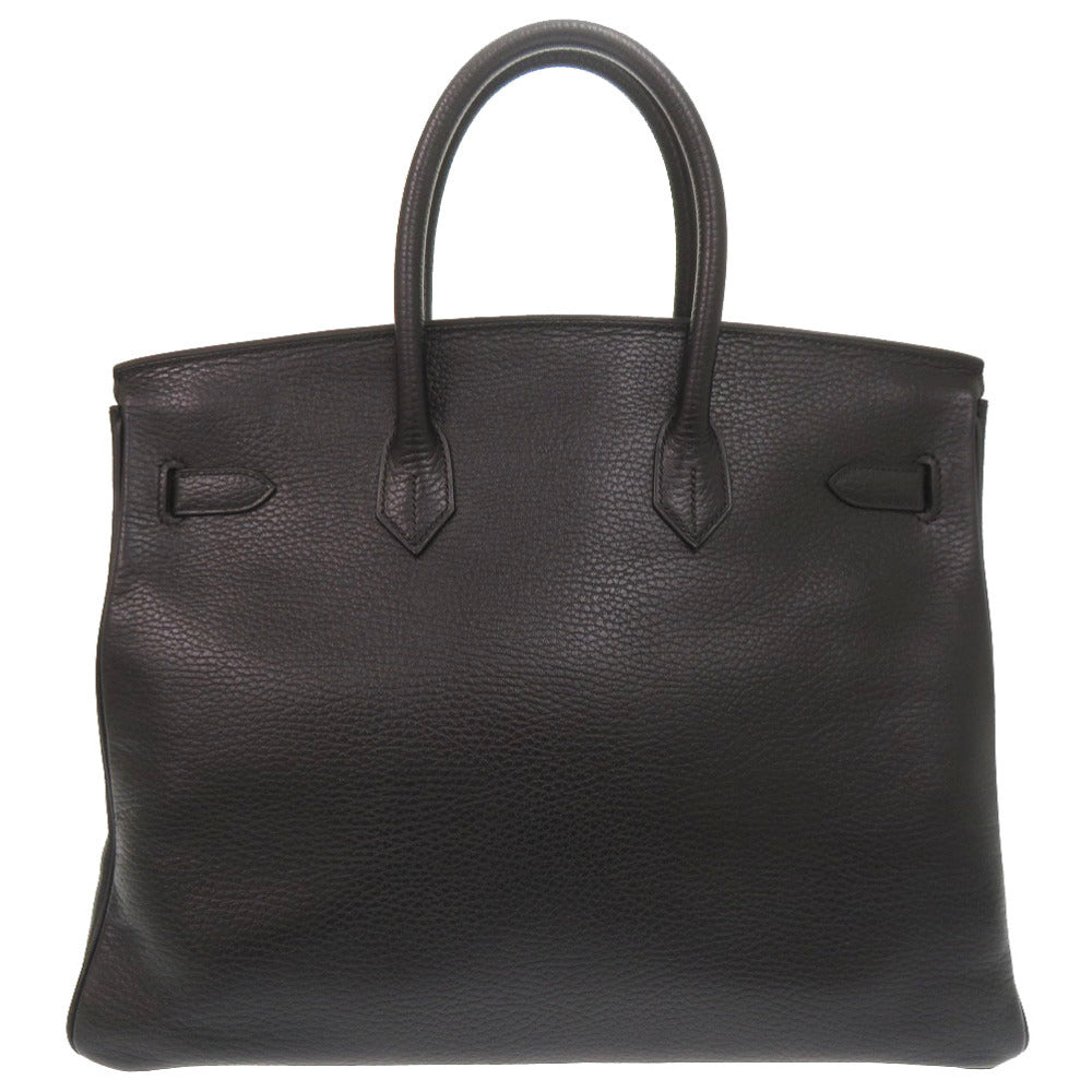 美品 エルメス バーキン35 アルデンヌ ブラック ゴールド金具 □G刻印 ハンドバッグ 黒 0122 【中古】 HERMES