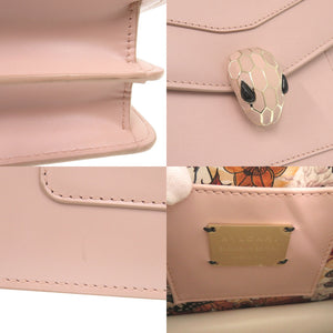 新品同様 ブルガリ センペティ フォーエバー レザー ピンク 2way ハンドバッグ 0126【中古】BVLGARI