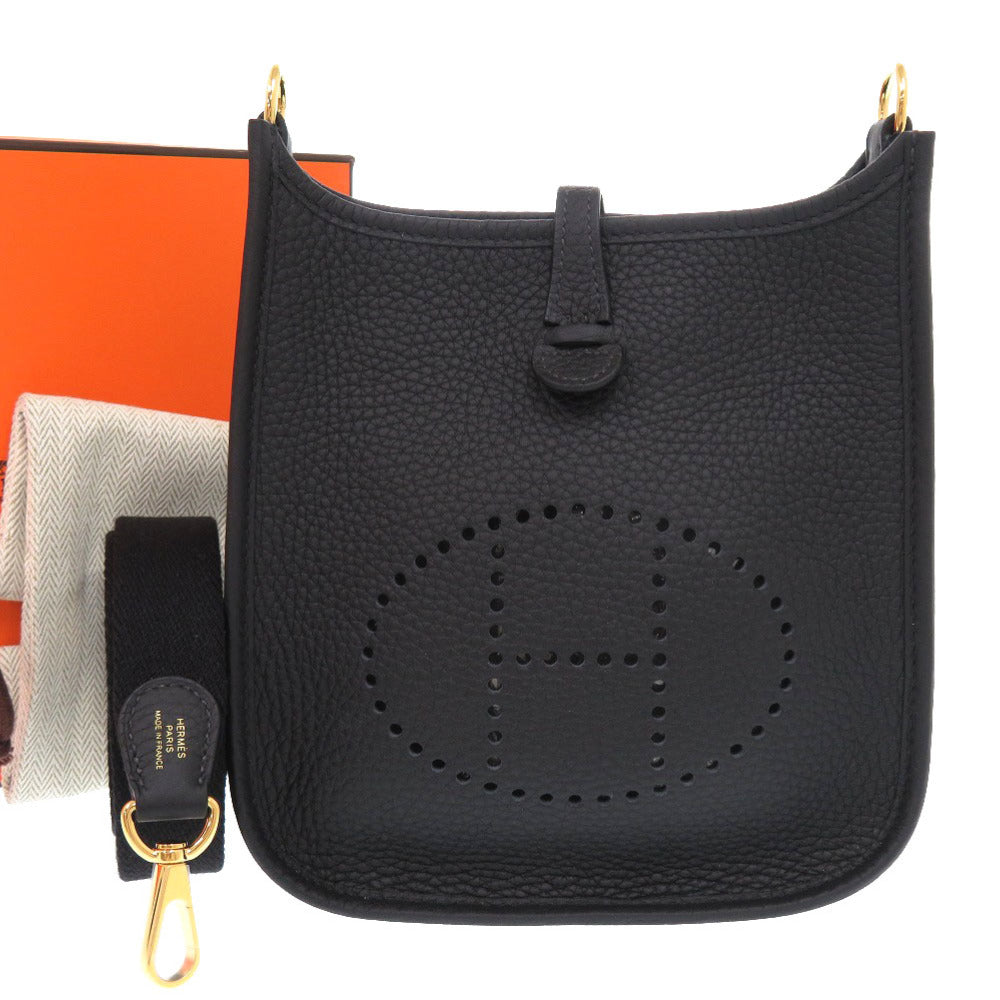 未使用 エルメス エブリンTPM アマゾン トリヨンクレマンス ブラック ゴールド金具 K刻印(2025年製) ショルダーバッグ 黒 0164 【中古】 HERMES