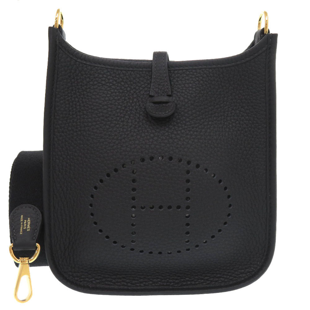 未使用 エルメス エブリンTPM アマゾン トリヨンクレマンス ブラック ゴールド金具 K刻印(2025年製) ショルダーバッグ 黒 0164 【中古】 HERMES