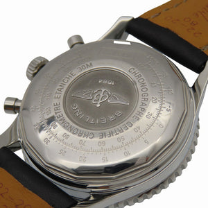 美品 ブライトリング ナビタイマー A13322 自動巻き 腕時計 SS / レザー ブラック 黒文字盤 0171【中古】BREITLING メンズ