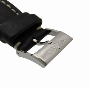 美品 ブライトリング ナビタイマー A13322 自動巻き 腕時計 SS / レザー ブラック 黒文字盤 0171【中古】BREITLING メンズ