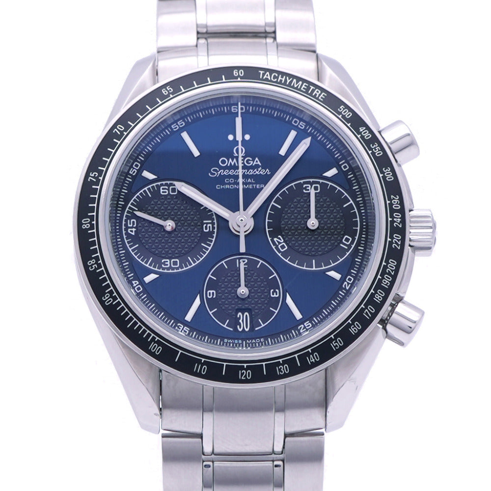 美品 オメガ
 自動巻き スピードマスター レーシング コーアクシャル クロノメーター 326.30.40.50.03.001 腕時計
 ステンレススチール ネイビー 0177
【中古】OMEGA メンズ
