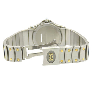 美品 カルティエ サントスクーガー LM W20036R3 K18YG/SS 自動巻き 腕時計 イエローゴールド/ステンレススチール 0178【中古】CARTIER メンズ