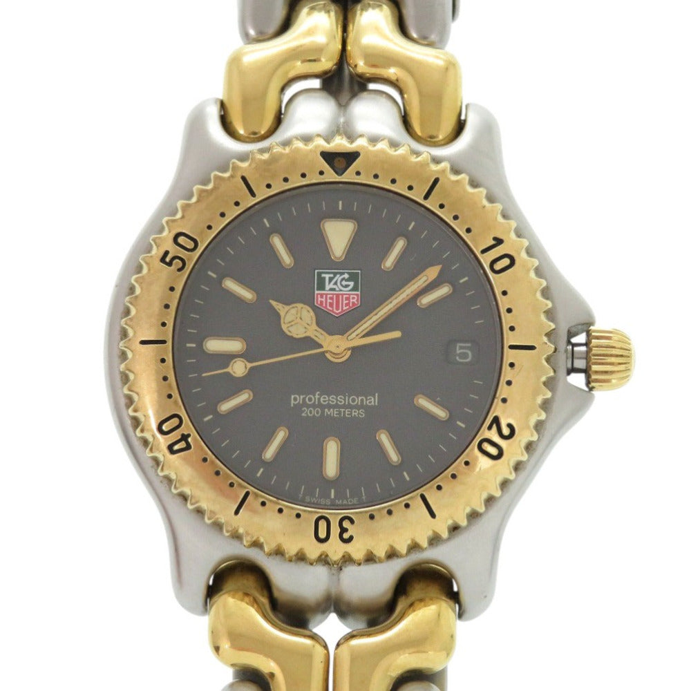 タグホイヤー セル プロフェッショナル S95.206 SS グレー クオーツ 腕時計 0179【中古】TAG HEUER