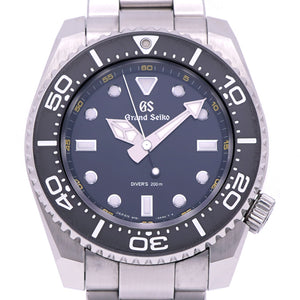 美品 セイコー グランドセイコー スポーツコレクション ダイバー SBGX335 / 9F61-0AL0 クオーツ 腕時計 SS ブラック 黒文字盤 0180【中古】SEIKO メンズ