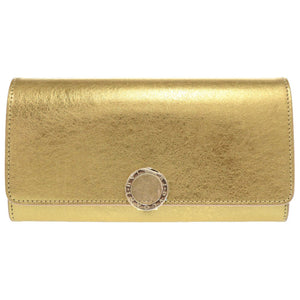 未使用 ブルガリ ブルガリブルガリ レザー ゴールド ゴールド金具 長財布 財布 0216 【中古】 BVLGARI