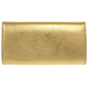 未使用 ブルガリ ブルガリブルガリ レザー ゴールド ゴールド金具 長財布 財布 0216 【中古】 BVLGARI