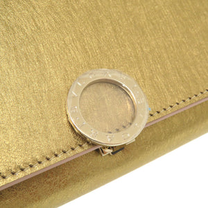 未使用 ブルガリ ブルガリブルガリ レザー ゴールド ゴールド金具 長財布 財布 0216 【中古】 BVLGARI