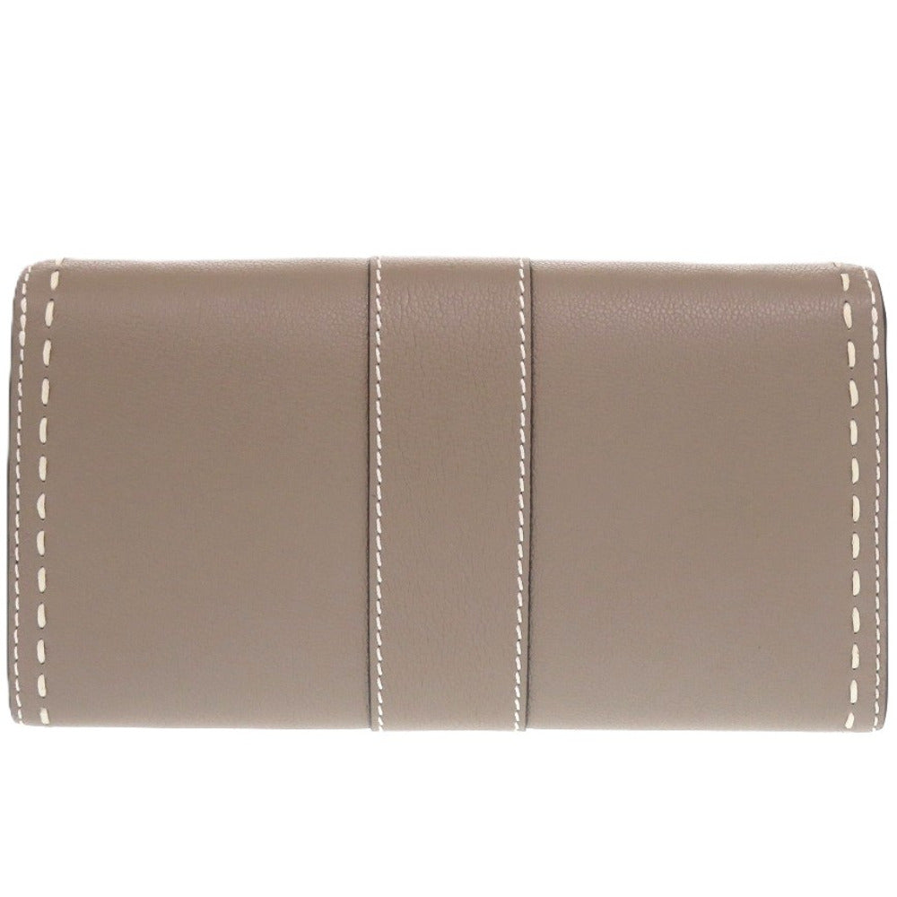 新品同様 デルボー ブリヨンチェーンウォレット AB0476ADW0AKSPA レザー グレージュ カーフ ショルダーバッグ 財布 0217【中古】DELVAUX